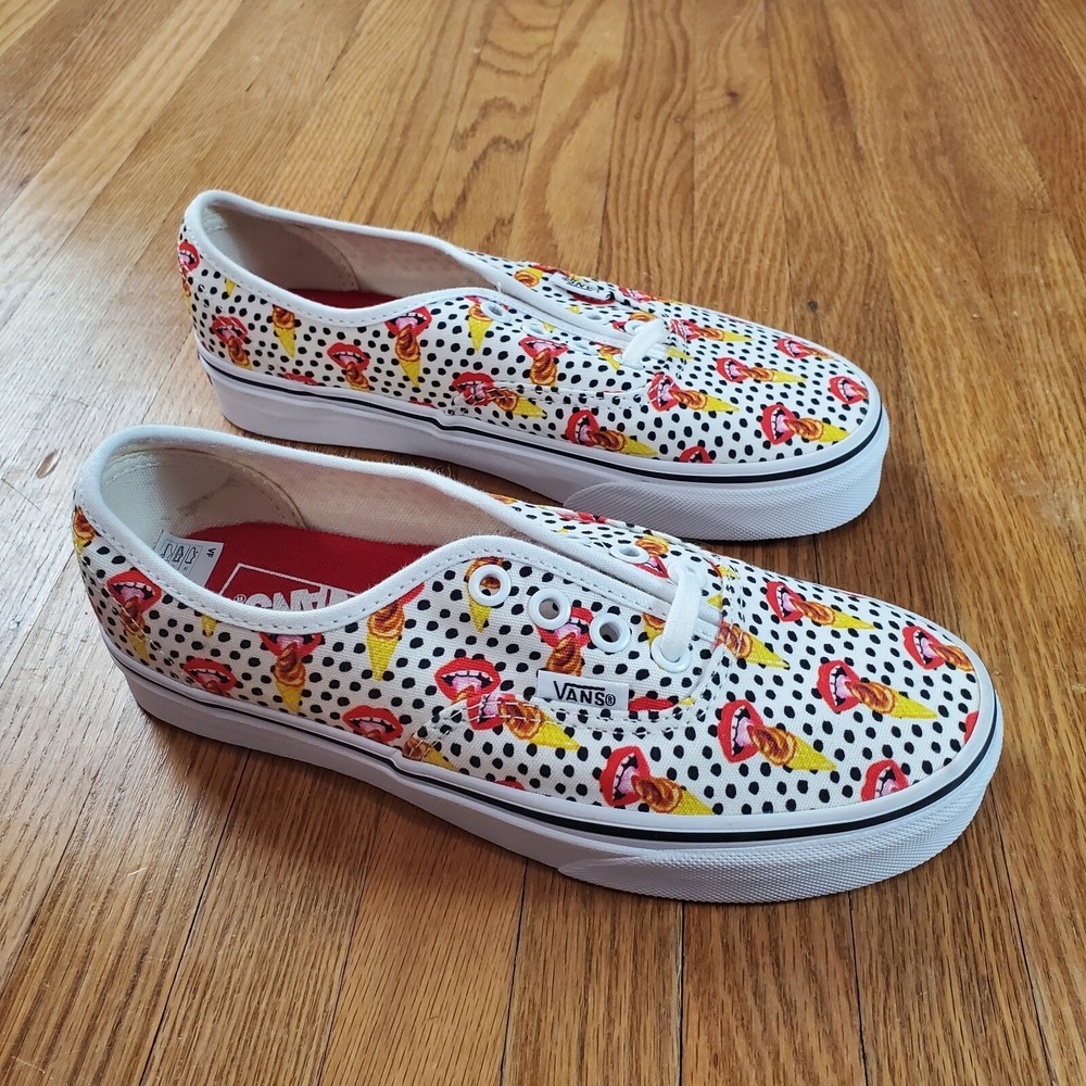 Vans Low Top Shoes Womens Sz 5.5 Kendra Dandy I Scream For Ice Cream NWOB